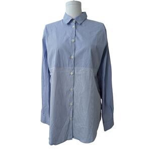 etro stretch cotton button down shirt